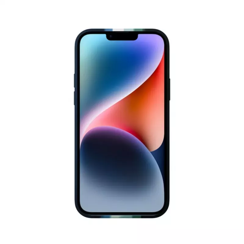 Evelatus Apple iPhone 15 silikonikuori monivärinen vihreä