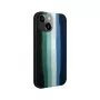 Evelatus Apple iPhone 15 silikonikuori monivärinen vihreä