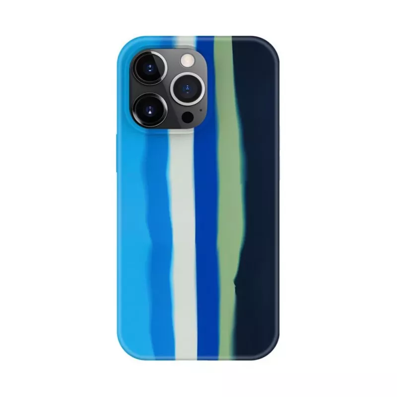 Evelatus Apple iPhone 15 Pro silikonikuori monivärinen sininen