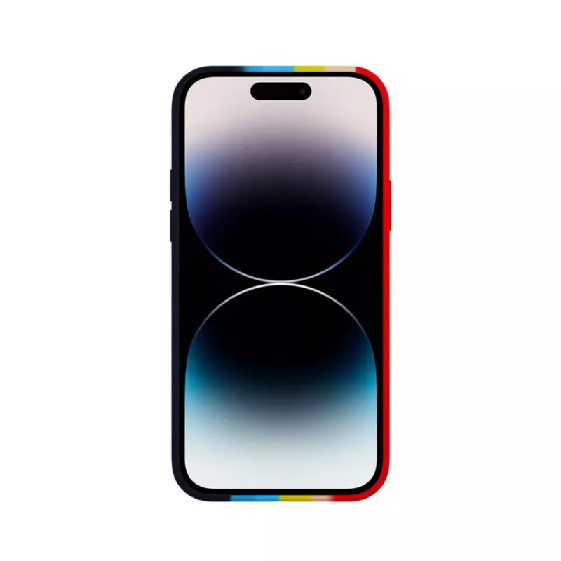 Evelatus Apple iPhone 15 Pro Max silikonikuori monivärinen sateenkaari