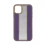 iLike Apple iPhone 11 Diamonds and Leather Case violetti