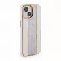 iLike Apple iPhone 15 Diamonds and Leather Case valkoinen