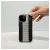 iLike Apple iPhone 15 Diamonds and Leather Case musta