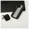 iLike Apple iPhone 15 Diamonds and Leather Case musta