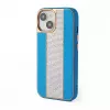 iLike Apple iPhone 15 Diamonds and Leather Case sininen