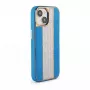 iLike Apple iPhone 15 Diamonds and Leather Case sininen