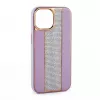 iLike Apple iPhone 15 Pro Diamonds and Leather kuori pinkki hiekka