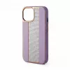iLike Apple iPhone 15 Pro Max Diamonds and Leather kuori pinkki hiekka