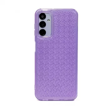 iLike Samsung Galaxy A34 5G silikonikuori Shine läpinäkyvä violetti