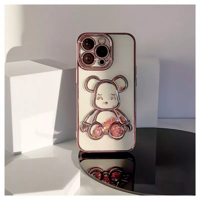 iLike Apple iPhone 13 Pro silikonikuori Print Desire Bear pinkki