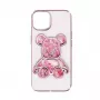 iLike Apple iPhone 14 silikonikuori Print Desire Bear pinkki
