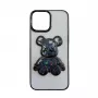 iLike Apple iPhone 14 silikonikuori Print Desire Bear musta