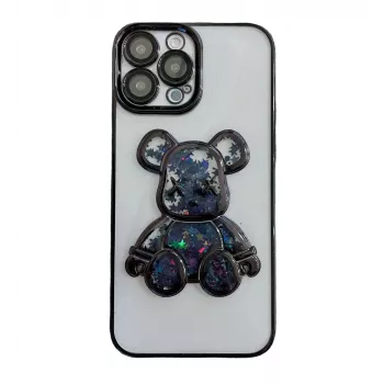 iLike Apple iPhone 14 Pro silikonikuori Print Desire Bear musta