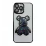 iLike Apple iPhone 15 Pro Max silikonikuori Print Desire Bear musta