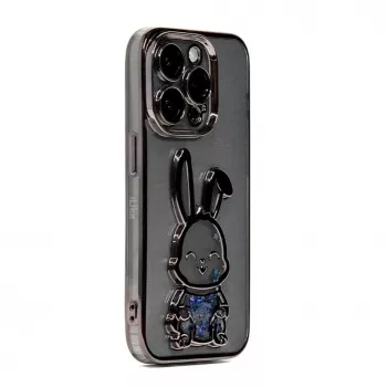 iLike Apple iPhone 13 Pro silikonikuori Print Desire Rabbit musta