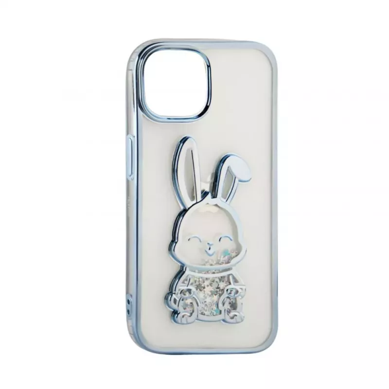 iLike Apple iPhone 15 Pro silikonikuori Print Desire Rabbit sininen