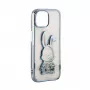 iLike Apple iPhone 15 Pro silikonikuori Print Desire Rabbit sininen