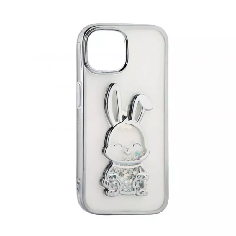 iLike Apple iPhone 15 Pro silikonikuori Print Desire Rabbit hopea