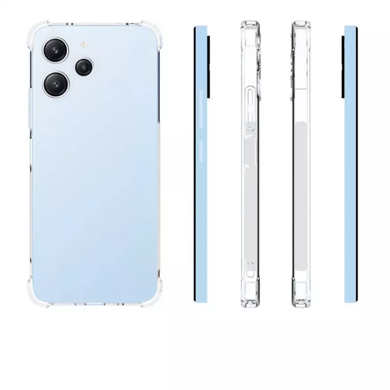 Evelatus Xiaomi Redmi 12 sotilastason iskunkestävä silikonikuori läpinäkyvä