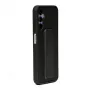 iLike Samsung Galaxy A14 5G silikonikuori jalustalla musta