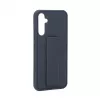 iLike Samsung Galaxy A34 5G silikonikuori jalustalla sininen