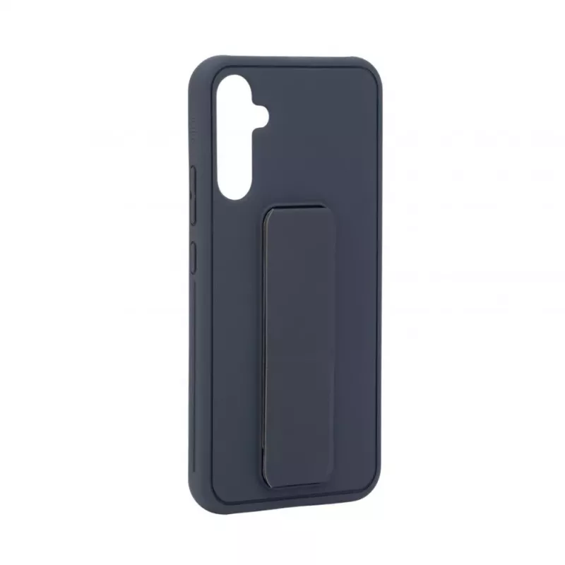 iLike Samsung Galaxy A34 5G silikonikuori jalustalla sininen