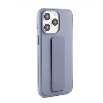 iLike Apple iPhone 14 Pro silikonikuori jalustalla violetti