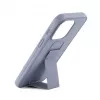 iLike Apple iPhone 15 silikonikuori jalustalla violetti