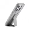 iLike Apple iPhone 15 Pro silikonikuori jalustalla hopea