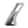 iLike Apple iPhone 15 Plus silikonikuori jalustalla hopea
