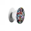 iLike Universal Pop Holder Stickers - musta - 1 kpl:n pakkaus