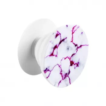iLike Universal Pop -pidike Marble valkoinen punainen