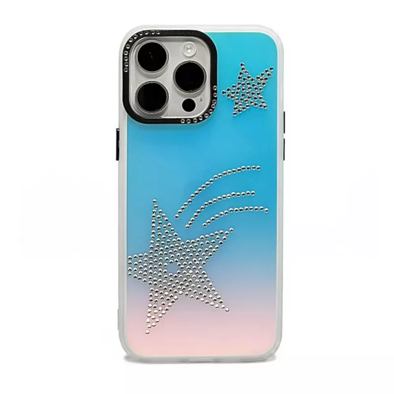 iLike Apple iPhone 14 LASER SHELL Star -suojakotelo