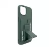 iLike Apple iPhone 14 Leather Hidden Pocket Stand Cover vihreä