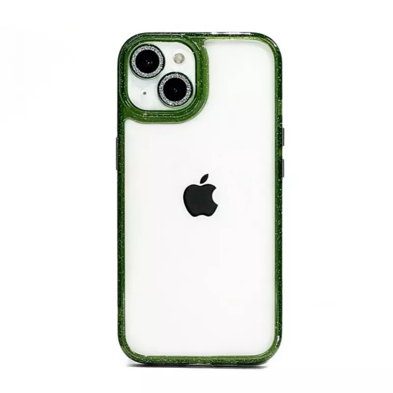 iLike Apple iPhone 14 Stars Lens Acrylic Cover vihreä