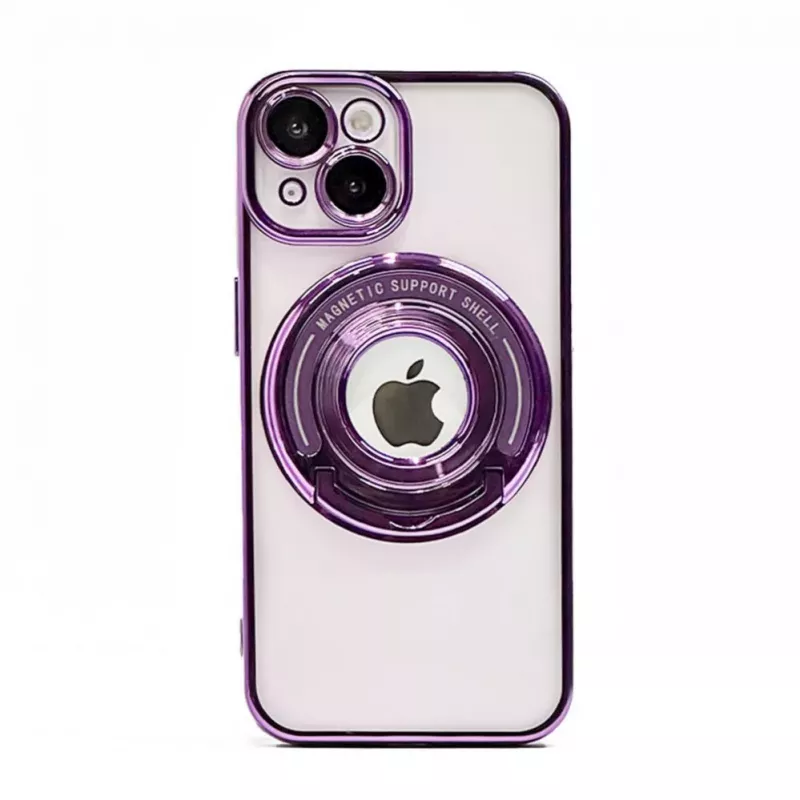 iLike Apple iPhone 13 IH MagSafe Hidden Stand -kotelo violetti