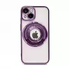 iLike Apple iPhone 15 Pro Max IH MagSafe Hidden Stand -kotelo violetti
