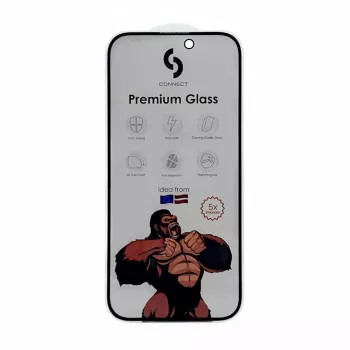 Connect Apple iPhone 15 Pro Max Privacy 3D Corning Gorilla Glass 5X vahva musta