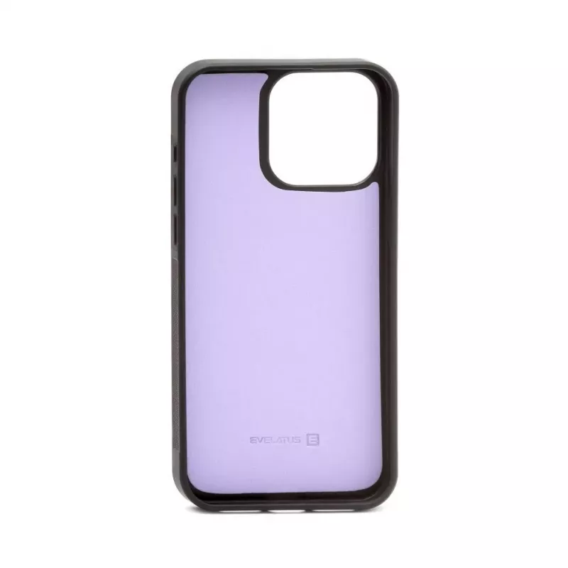 Evelatus Apple iPhone 15 Pro lompakko- ja ohut suojakotelo violetti