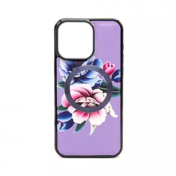 Evelatus Apple iPhone 15 Pro Max lompakko- ja ohut suojakotelo violetti
