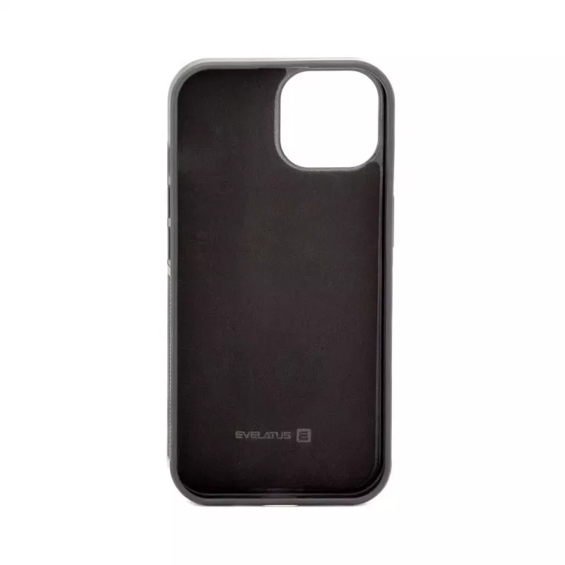 Evelatus Apple iPhone 15 Magnet Zip Pocket Case Zipper Design musta