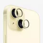 Evelatus Apple iPhone 15 / 15 Plus Kamera-Linsenschutz Armor keltainen