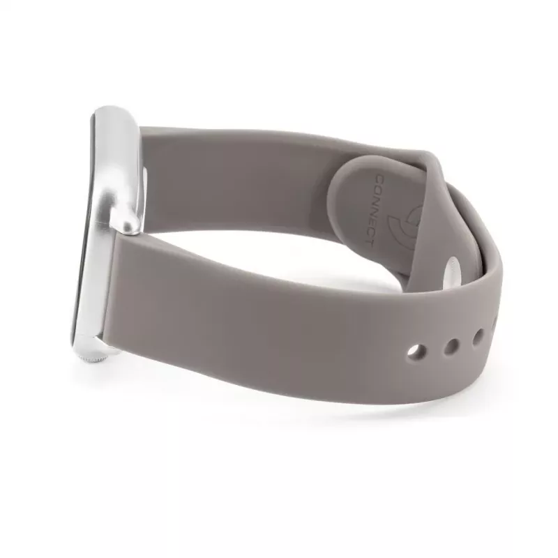 Connect 20mm Silicone Loop Watch Strap (S/M 110mm) harmaa