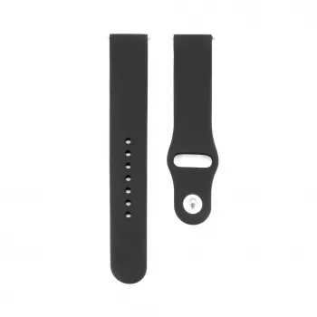 Connect 20 mm silikoninen loop-ranneke kelloon (130 mm M/L) musta