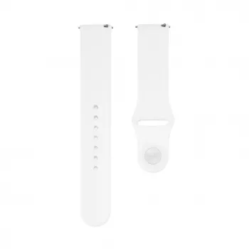 Connect 20 mm silikoninen loop-ranneke kelloon (130 mm M/L) valkoinen