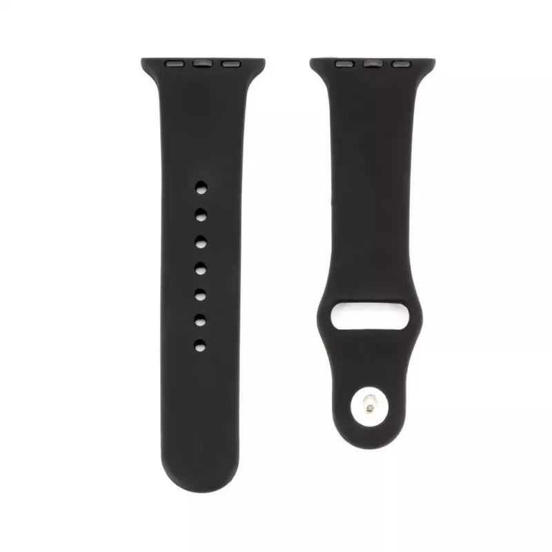 Connect Watch 38/40/41 mm silikoninen loop-ranneke kelloon (110 mm S/M) musta