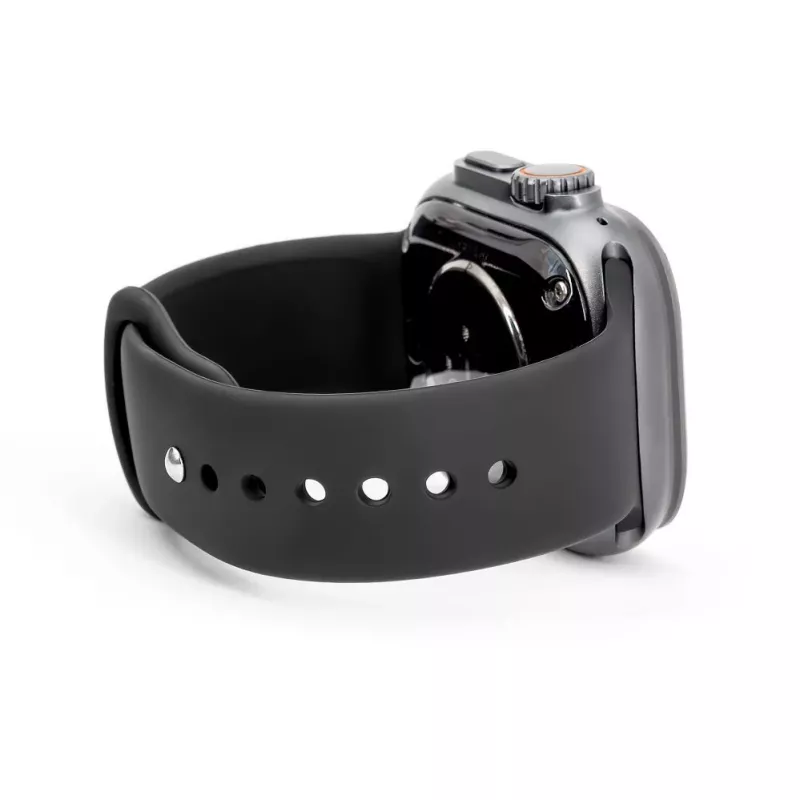 Connect Watch 38/40/41 mm silikoninen loop-ranneke kelloon (110 mm S/M) musta