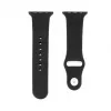 Connect Watch 38/40/41 mm silikoninen loop-ranneke (132 mm M/L) musta