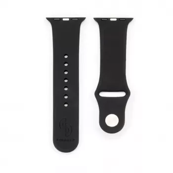 Connect Watch 38/40/41 mm silikoninen loop-ranneke (132 mm M/L) musta