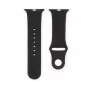 Connect Watch 38/40/41 mm silikoninen loop-ranneke (132 mm M/L) musta